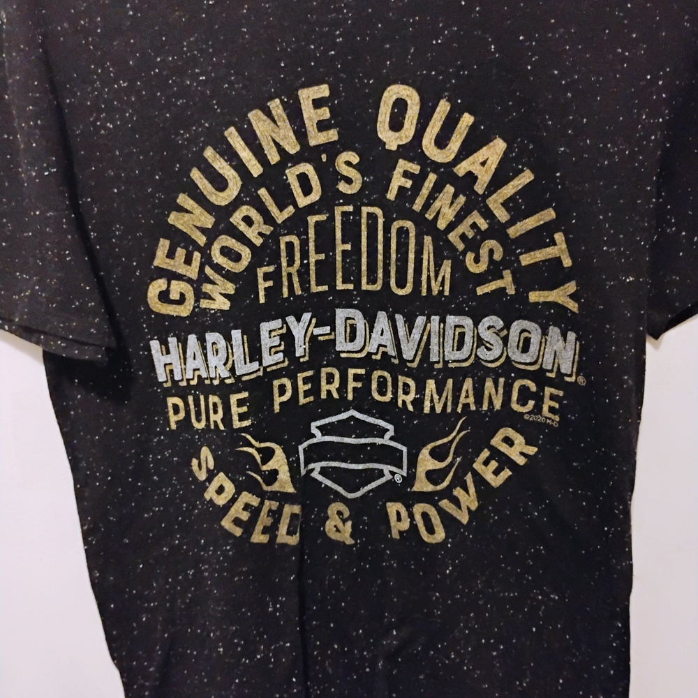 Harley-Davidson Black Gold Short Sleeve Tee